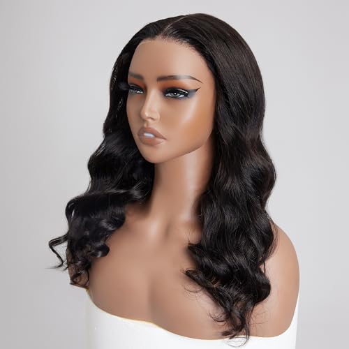 HD Lace Front Wigs Human Hair 180 Density Long Natural Body Wave Wig with 100% Human Hair for Black Women 16 Inch Closure Wig - Image 2