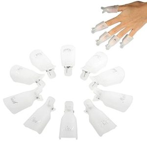 Reusable Gel Nail Soak-Off Caps - 10 Pack, Easy Removal Solution