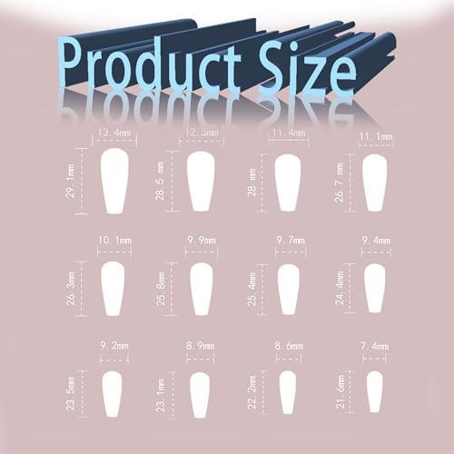 Beginner Acrylic Coffin Nails Kit with Step-by-Step Guide and Pro Tips - Image 6