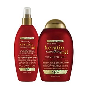8 oz Permanent Anti-Frizz Hair Treatment Solution for Smooth Manageable Hair