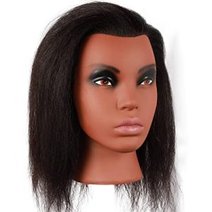 Realistic Long Human Hair Mannequin Head for Professional Styling Practice