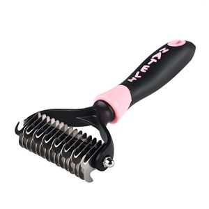 Bulldog hair brush for grooming English Bulldogs.