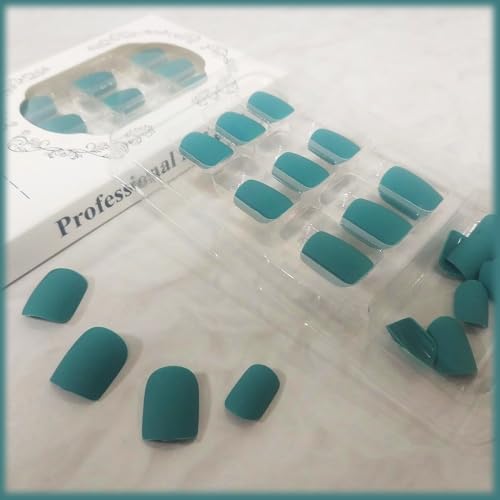 Short Matte Acrylic Nail Design Kit for Elegant and Stylish Nail Art - Image 4