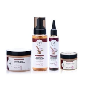 NaturAll 4-Piece Natural Hair Care Styling Bundle for Braids and Locs - Full Size