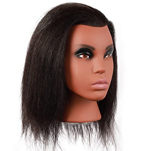 Realistic Long Human Hair Mannequin Head for Professional Styling Practice - Image 5