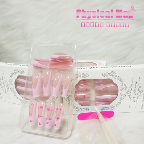 24-Piece Coffin-Shaped Stick-On Nails for Effortless DIY Manicures and Chic Nail Art - Image 4