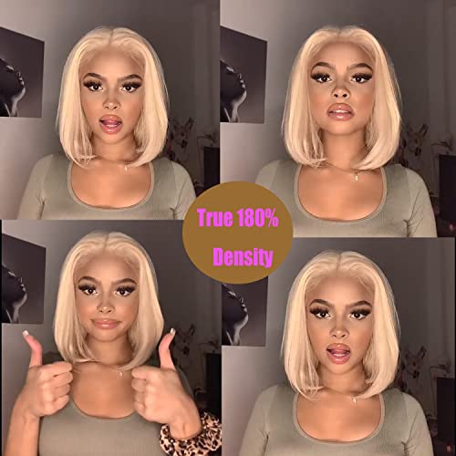 European human hair wig with full lace design. - Image 3
