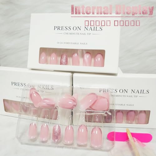 Chic Short Acrylic Nail Designs 24-Piece Set for Stylish Looks - Image 4