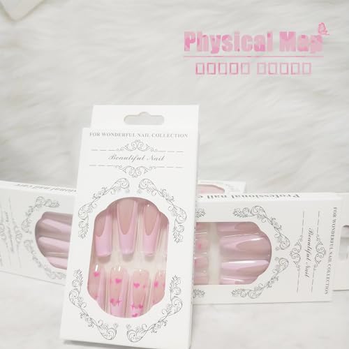 24-Piece Coffin-Shaped Stick-On Nails for Effortless DIY Manicures and Chic Nail Art - Image 3