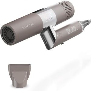 Hair Dryer - Infrared Hair Dryer Professional Blow Dryer 4th Gen BLDC Motor, Quick Dry, Low Noise, Nozzle Lightweight & Foldable Handle Travel Portable Hair Dryer