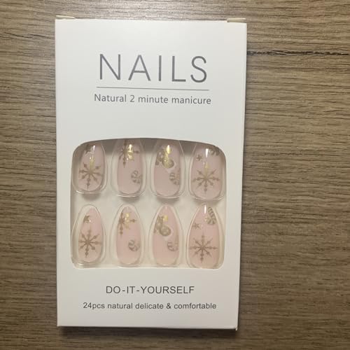 24 Piece Snowflake Stick-On Nail Art for Easy Winter Nail Designs - Image 4