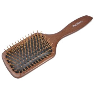 Compact Bamboo Hair Brush for Effortless Travel Styling