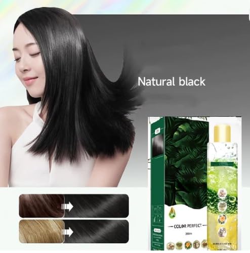 Plant Extract Bubble Hair Dye,Pure Plant Extract For Color Bubble Dye,Plant Bubble Hair Dye Shampoo, Lazy Bubble Hair Dye, Household Easy To Wash Hair Washing Color Cream (Color : Wine red, Size : 1 - Image 6