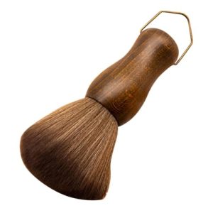 Barber Brush Hair Styling Brush Beard Styling Brush Shave Brush Clipper Cleaning Brush Mustache Brush Hair Dust Brush Duster Male Shaving Brush Hairdressing Tool With Hook Wood Man