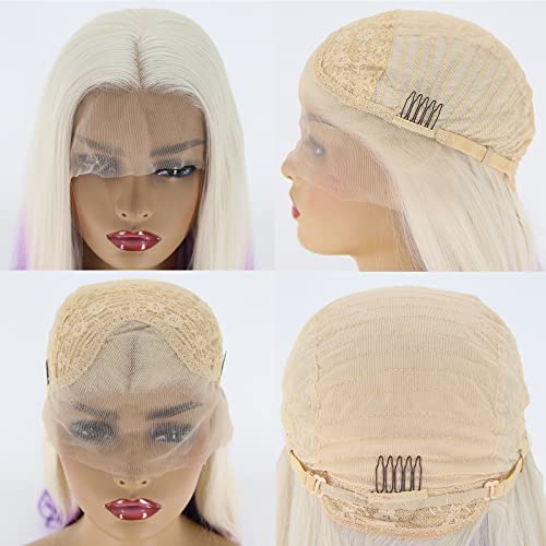 Purple Ombre Lace Front Wig Human Hair - Image 6