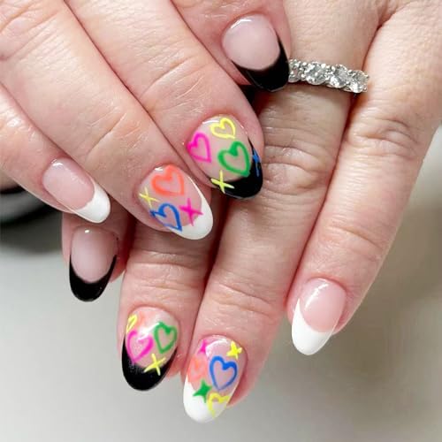 Monochrome Acrylic Nail Art Kit for Elegant and Chic Designs