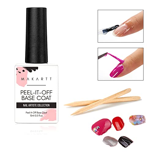 15ml Peel-Off Gel Nail Base Coat for Quick, Easy Application and Removal - Image 2
