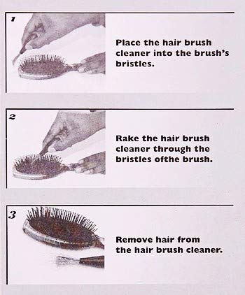 Gentle White Fuzz Hair Brush for Daily Care - Easy Cleaning, Standard Size - Image 7