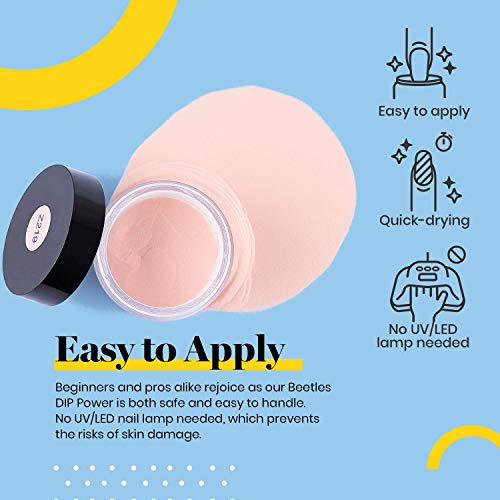 6 Color Gel Nail Dip Powder Set with Base Coat for Easy DIY Nail Art - Image 5