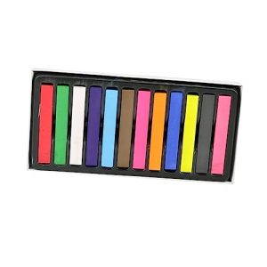 NOLITOY 12 Hair Chalk Pens Colored Chalk Blue Hair Chalk Washable Hair Chalk Rainbow Hair Chalk Chaulk Color Crayons Hair Deyer Hair Color Chalk Red Hair Chalk Chalks Hair Dye Set