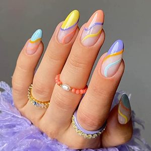 Brown Aesthetic Acrylic Nails