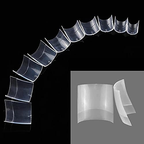 500 Pcs Short Nail Tips False Nails Tips Acrylic Nails Art Short French Fake Nails for Salon Professionals & Home Use - Image 7