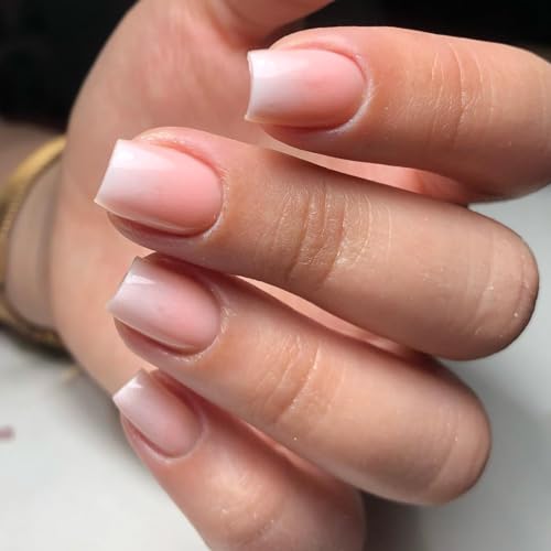 AddFavor Press on Nails Short Square 120pcs Fake Nails Short Nails Ombre Press on Square False Nail Medium Pink White Gradient Acrylic Nails with Design for Women Girls - Image 8