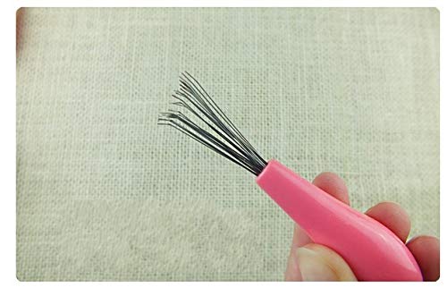Gentle White Fuzz Hair Brush for Daily Care - Easy Cleaning, Standard Size - Image 6