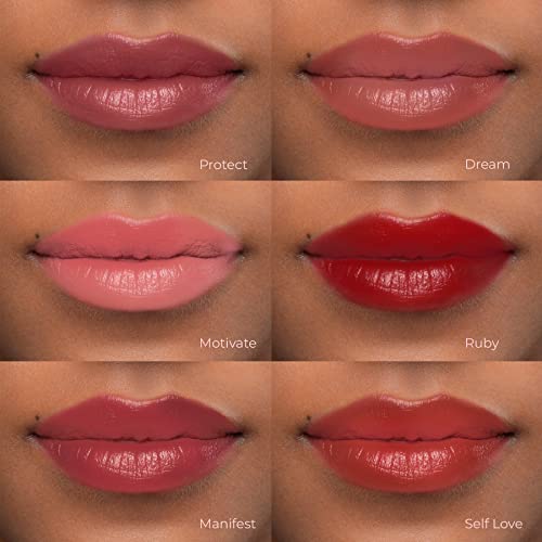 ĀTHR Radiant Ruby Lip Creme - Ruby Shade | Nourishes and Hydrates Lips | Vivid Color - Image 4