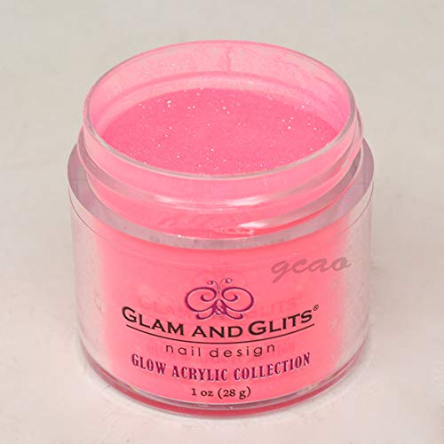Glow-in-the-Dark Pink Acrylic Nails Kit for Fun & Stylish Manicures, 24 Count - Image 2