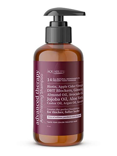 Sulfate and Paraben Free Blue Shampoo for Color-Treated Hair 12 oz Bottle