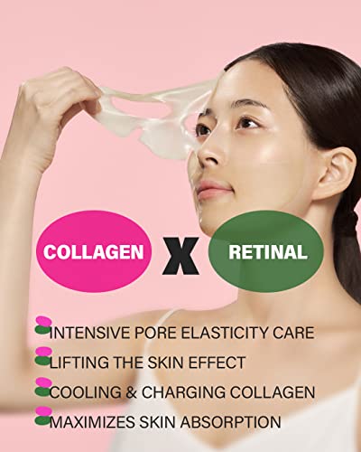 CKD Retino Collagen Pore Elasticity Mask 5 Sheets plus 300ml Anti-Wrinkle Face Cream Set - Image 2