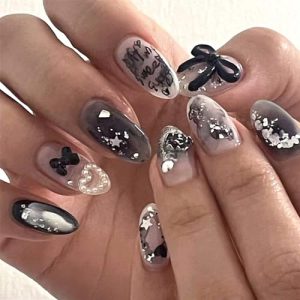100 Piece Acrylic Nail Design Kit for Stylish, Trendy Fake Nails