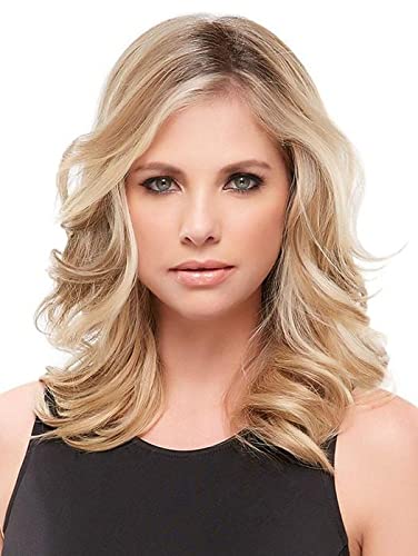 EasiPart HD XL 12inch Length Topper Color 12FS8 Shaded Praline-Hairpieces Heat Friendly Synthetic Clip In 1 Piece Monofilament 3*5.75in Base Cover Thinning Bundle MaxWigs Hairloss Booklet