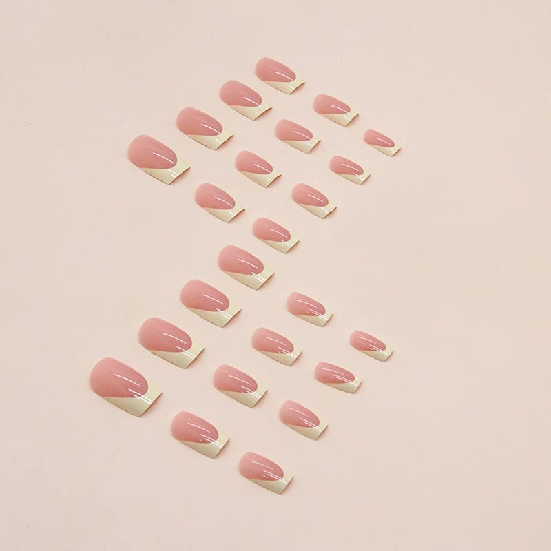 Pastel Peach Acrylic Nails - Image 3