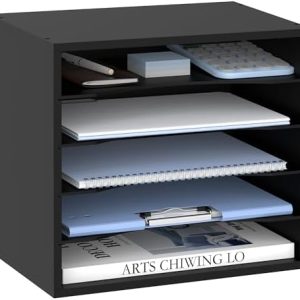 Wooden rack for organizing nail polish.