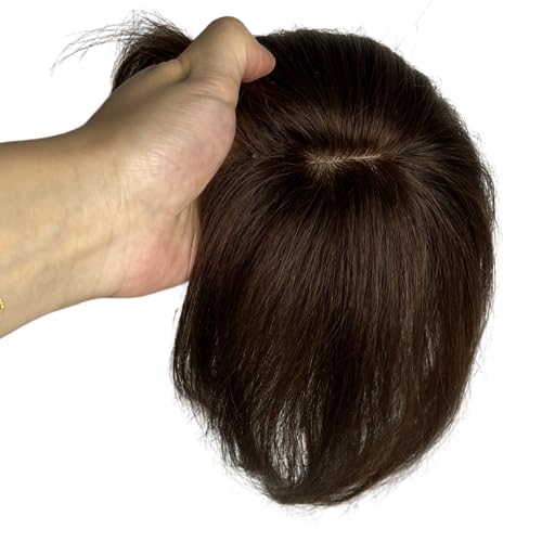 18 Inch Clip-On Human Hair Topper for Natural Volume and Effortless Styling