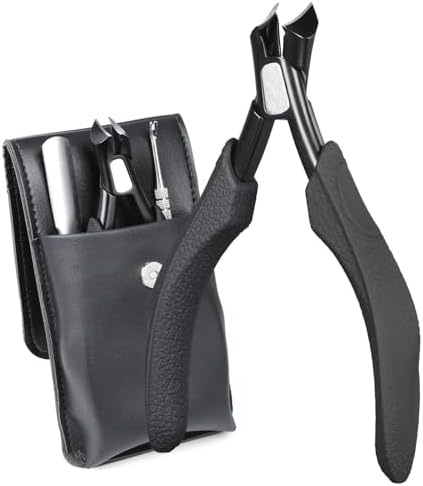 Podiatrist-Approved Stainless Steel Toe Nail Clippers with Ergonomic Grip