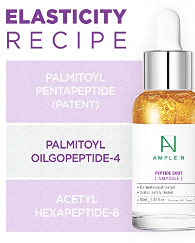 AMPLE:N Peptide Shot Serum - Anti-Aging Face Serum with Peptide Threads to Minimize Wrinkles and Improve Firmness - Peptide Serum to Lift Sagging Skin - Visibly Plump, 1.01 fl. Oz - Image 3