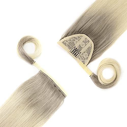20 Inch Natural Brown Real Human Hair Ponytail Extension, Clip-in - Image 6