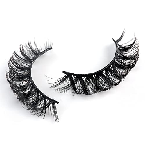 Natural Look Invisible Band False Eyelashes Soft Fluffy Blend Under Lashes - Image 7