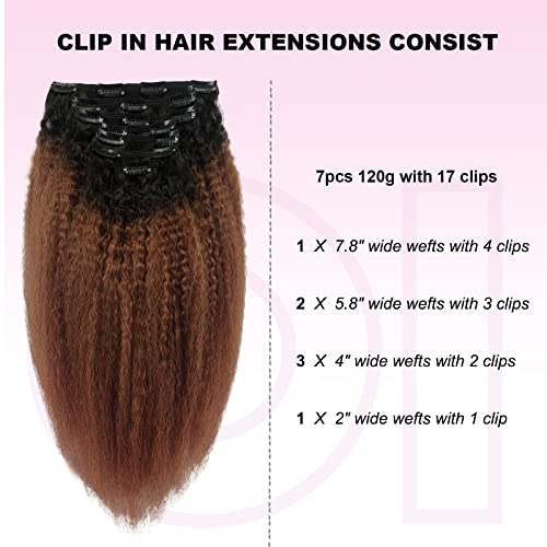 Kinky Clip In Human Hair Extension - Image 3