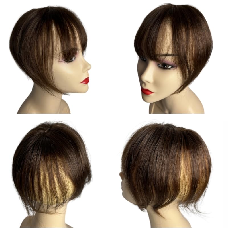 18 Inch Clip-On Human Hair Topper for Natural Volume and Effortless Styling - Image 3