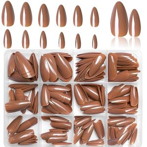 24 Piece Clear Acrylic Nail Set for a Sleek, Natural Look