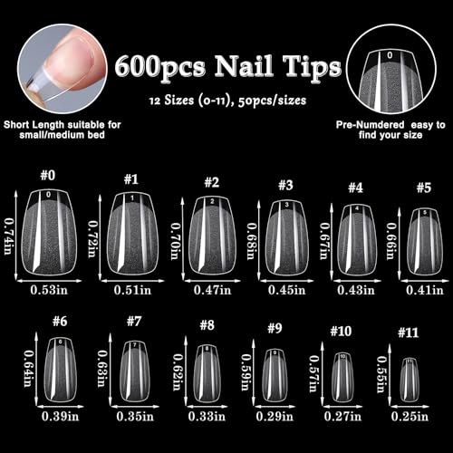 Stylish Coffin Gel Nail Art Kit for Chic Nail Designs and Creative Expressions - Image 6