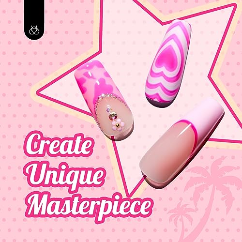 Vibrant Spring Gel Nail Colors & Designs Set for Creative Nail Art - Image 4