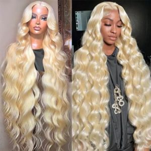 Human Hair Lace Front Wig Colored