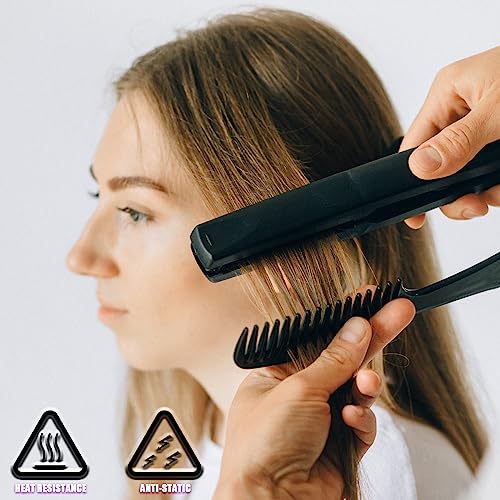 Gentle Detangling Hair Brush and Comb Set for Smooth Styling All Hair Types - Image 5