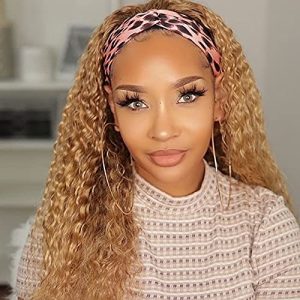 Human Hair Half Wig Blonde