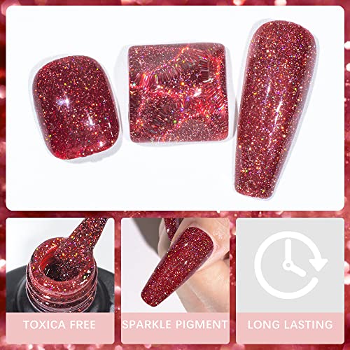 Shimmering Glitter Gel Nail Polish 15ml Long-Lasting Fast-Drying for Beautiful Nails - Image 6